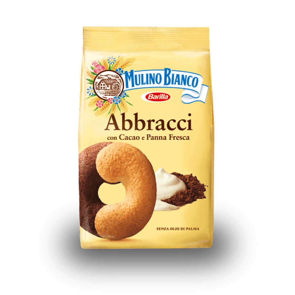 Mulino Bianco Abbracci Cookies gr.350 - Italian Market
