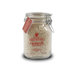 Riso Buono Carnaroli Rice Bormioli Rocco Jar 1L 950 g. - Italian Market